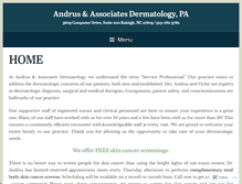 Tablet Screenshot of andrusdermatology.com